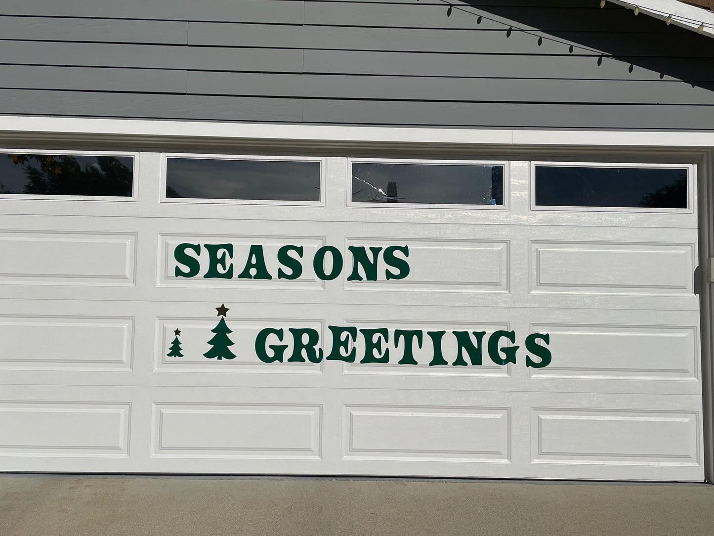 Seasons Greetings Garage Magnets, Fir Trees, Christmas trees image 3