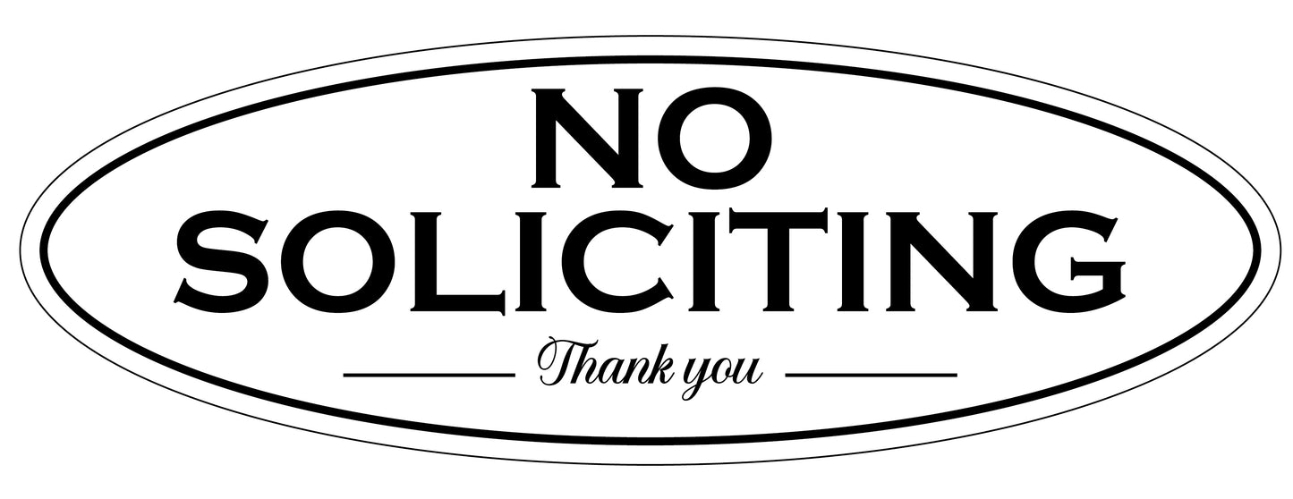 No Soliciting (Magnet or Decal) No Soliciting Decal, Waterproof Outdoor image 5