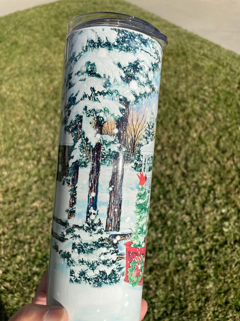 It's the most wonderful time of the year 20 oz tumbler | Vintage Truck Tumbler image 8