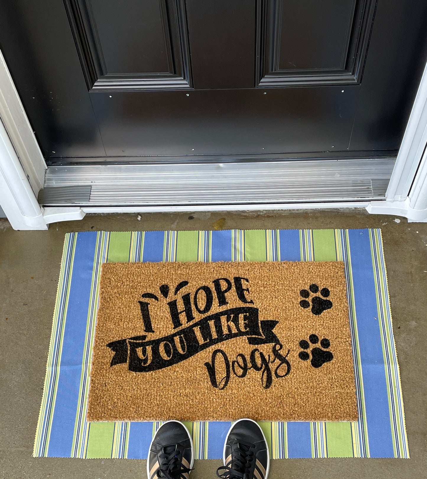 I Hope you Like Dogs Door Mat | Welcome Mat | Funny Door Mat image 0