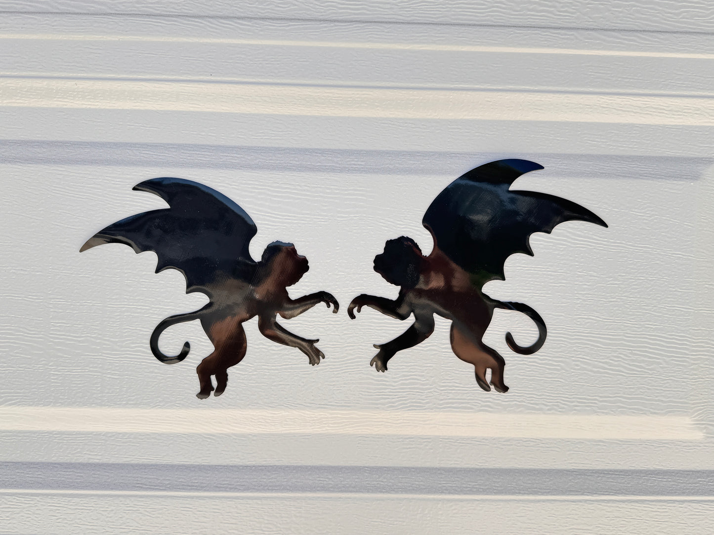 Halloween Flying Monkeys Garage Door Magnets: Flying Monkeys Beware Silhouette Set