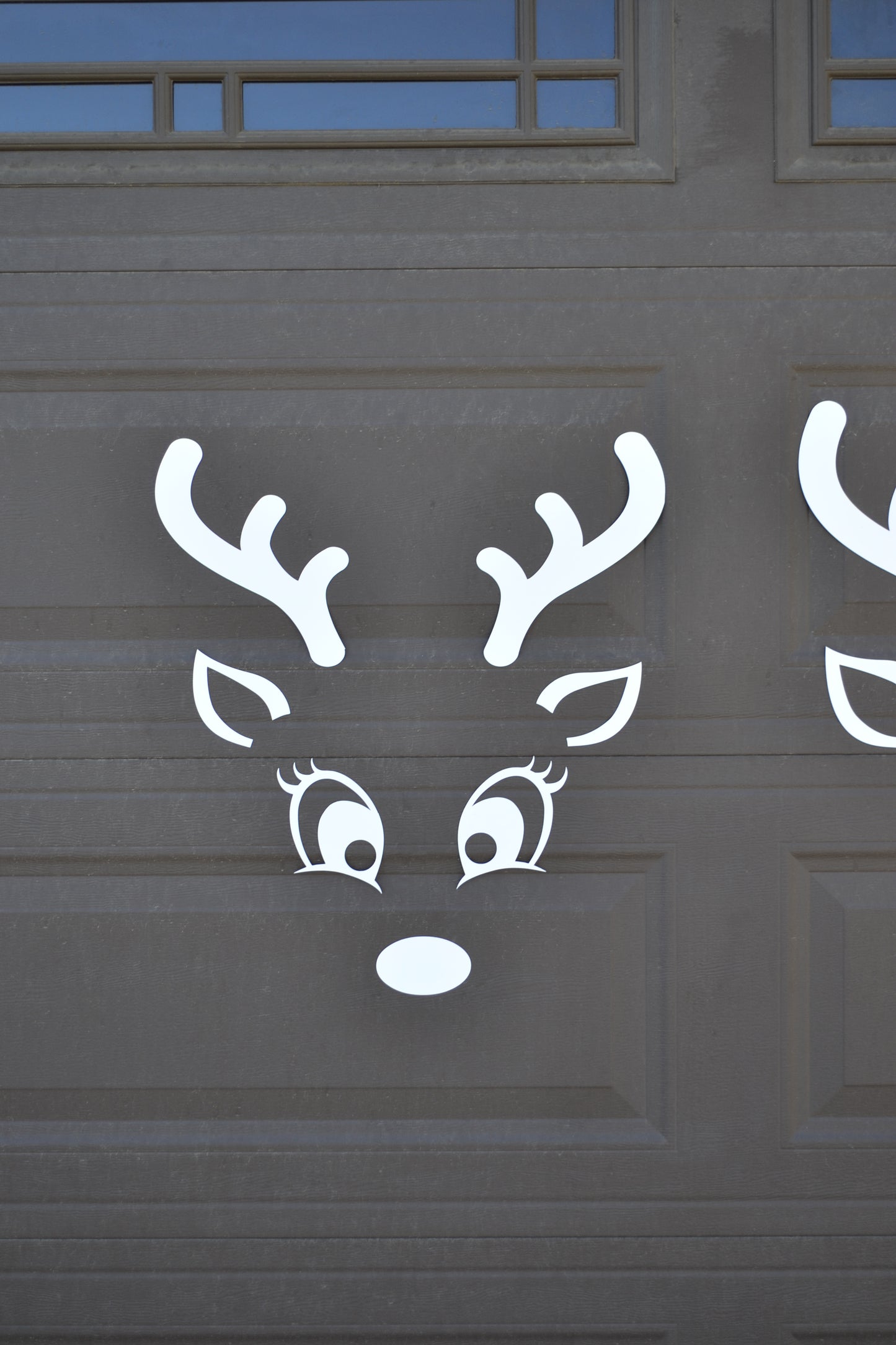 Christmas Reindeer Faces Garage Door Magnets | Holiday Garage Door Décor | Family Reindeer Set | Outdoor Christmas Decorations