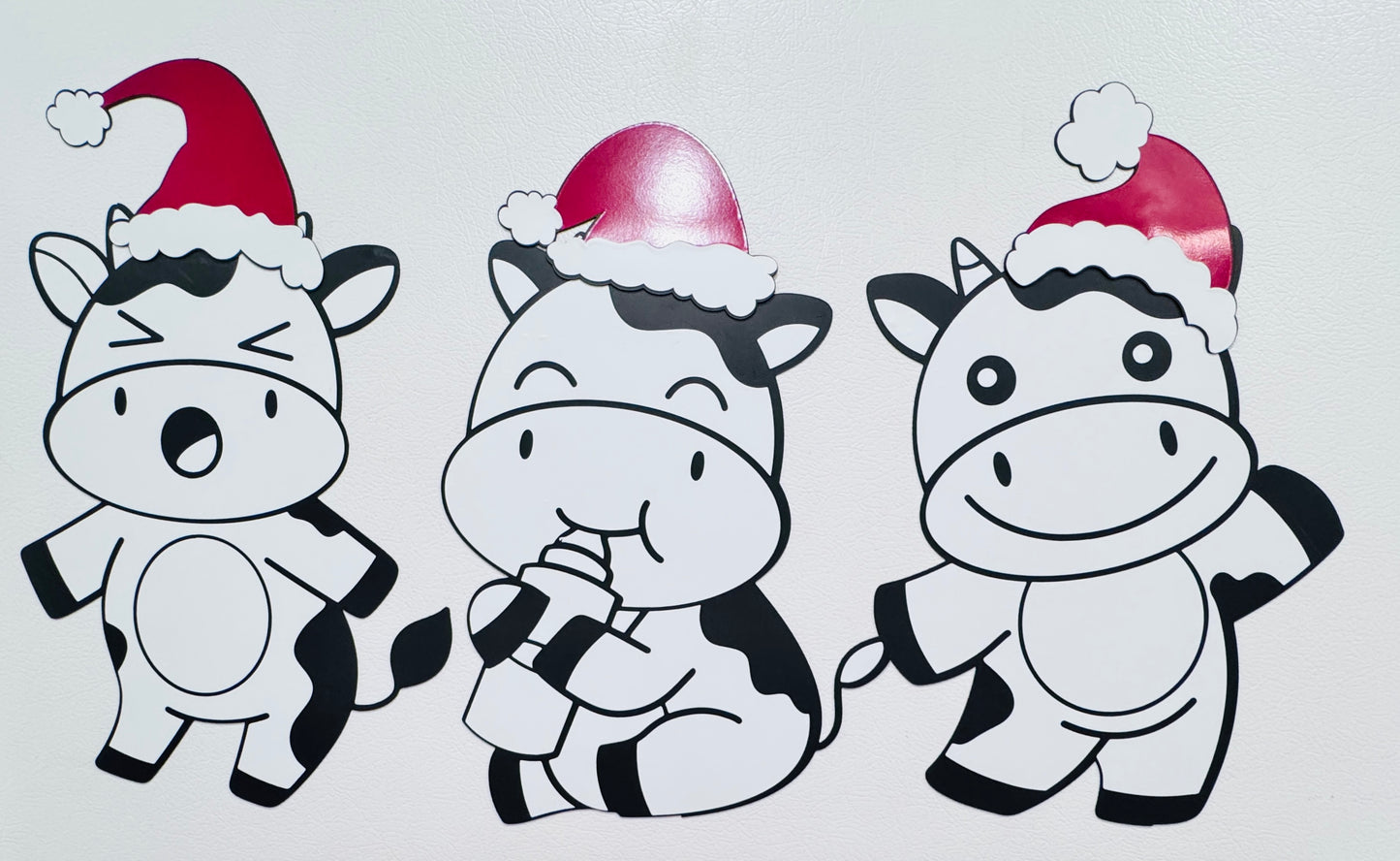 Cows Christmas, Mooey Christmas Cow Magnets β Festive Farm Friends with Personality!