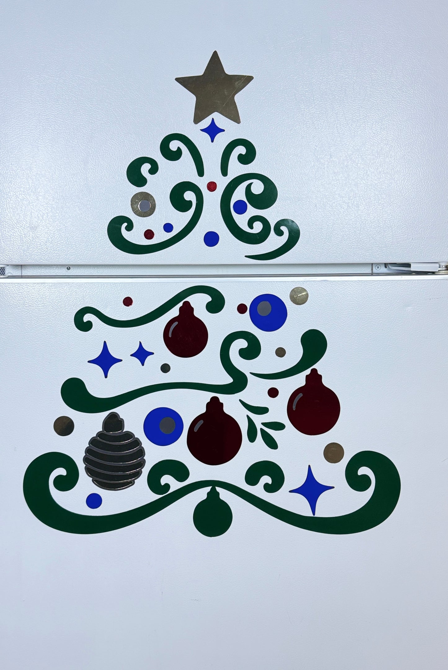 Merry Christmas Tree for Garage Door or Refrigerator or any magnetic surface.