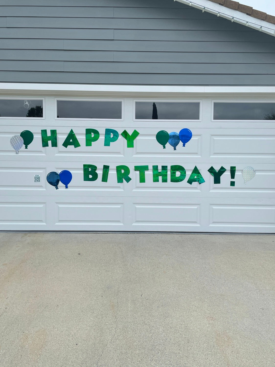 Happy Birthday Signs - garage door decor, party signs image 0