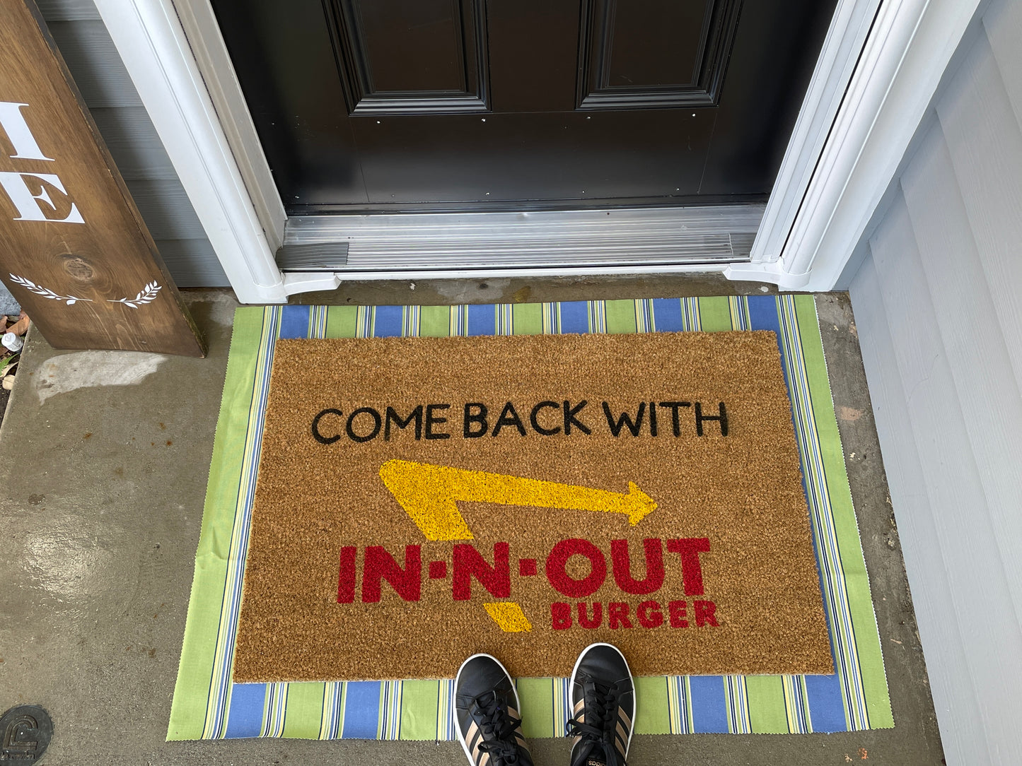 Come Back With IN-N-Out Door Mat | Welcome Mat | Funny Door Mat | Funny Gift image 3