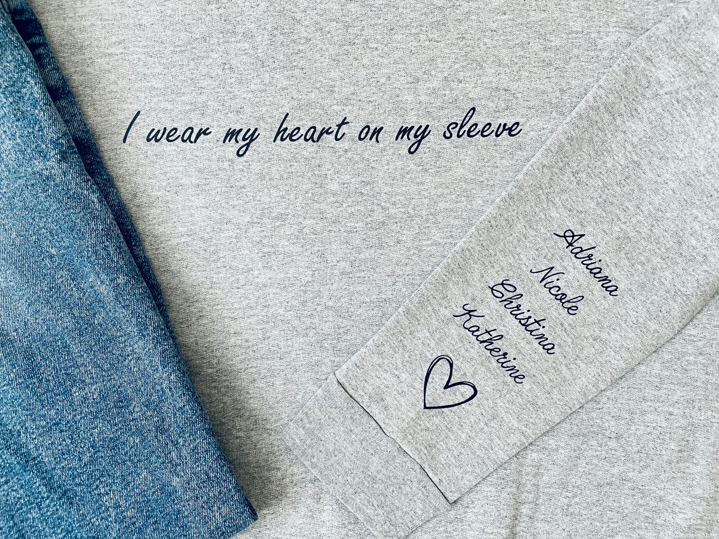 I wear my heart on my sleeve sweatshirt image 2