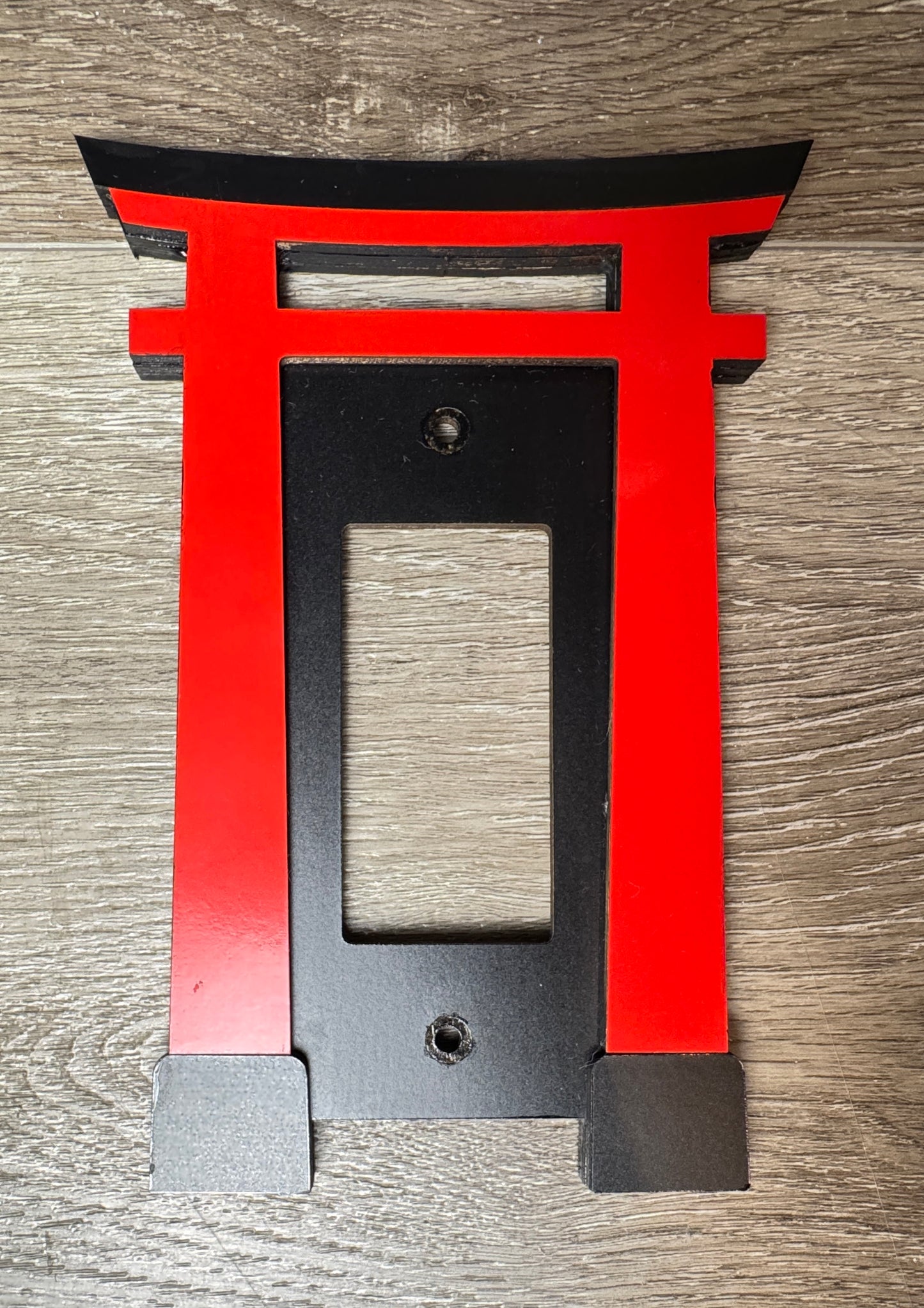Japanese Torii Gate (Asian Temple icon, Japan design) Wood Cover Plate for Light image 2