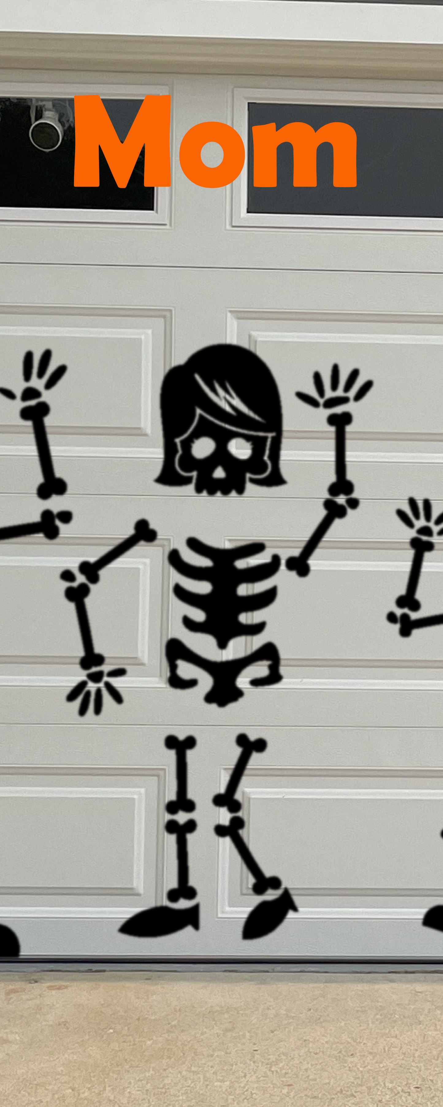 Life Sized Skeleton Family Magnet Decorations for Halloween | Large Skeleton Mag image 5