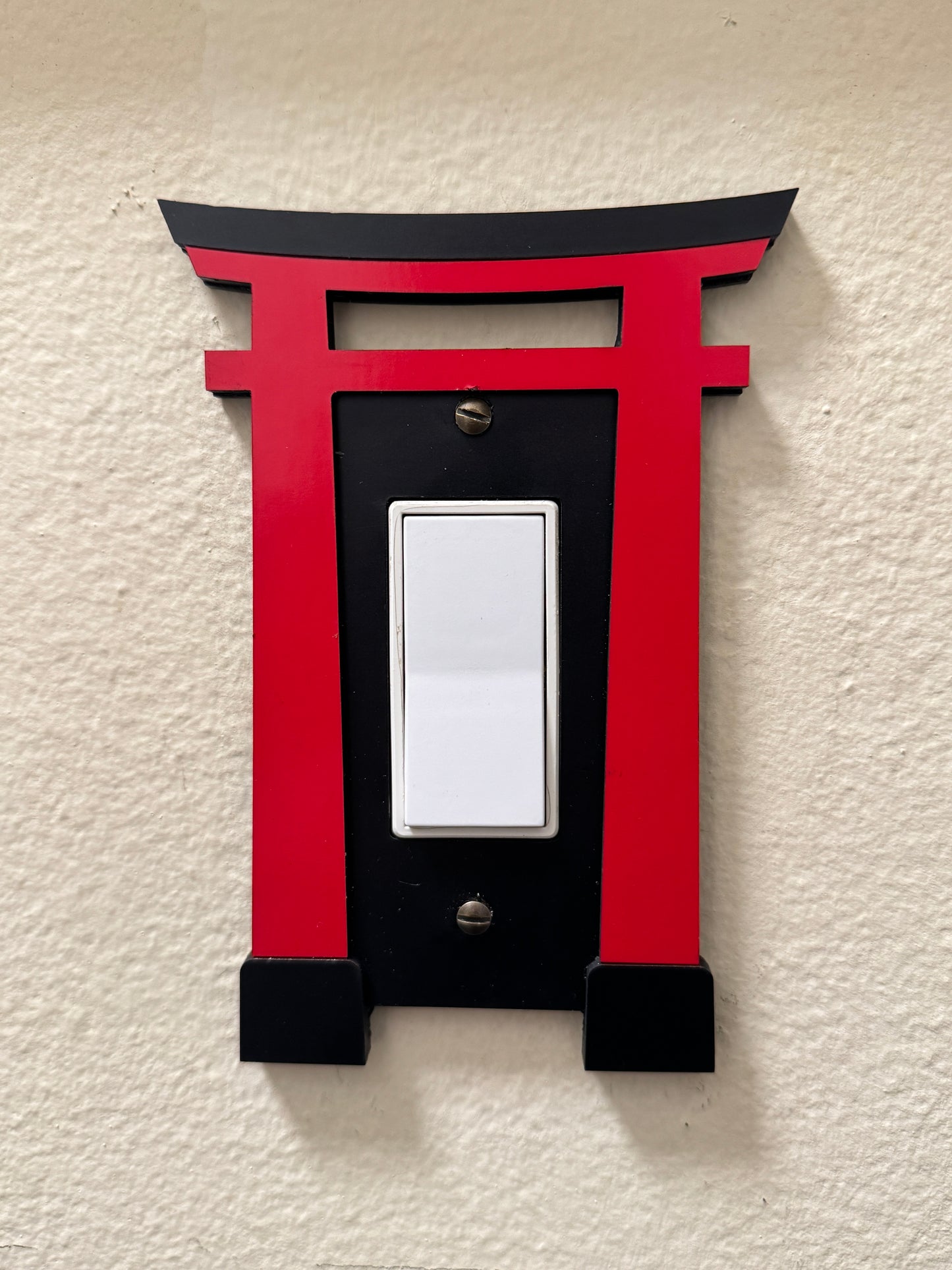 Japanese Torii Gate (Asian Temple icon, Japan design) Wood Cover Plate for Light image 12