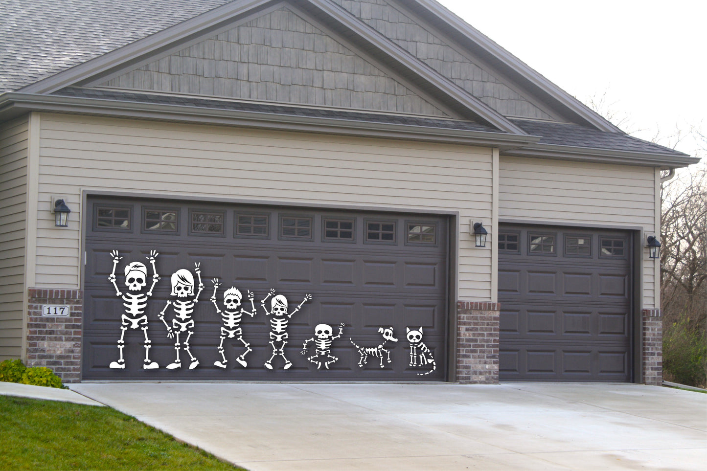 Life Sized Skeleton Family Magnet Decorations for Halloween | Large Skeleton Mag image 3