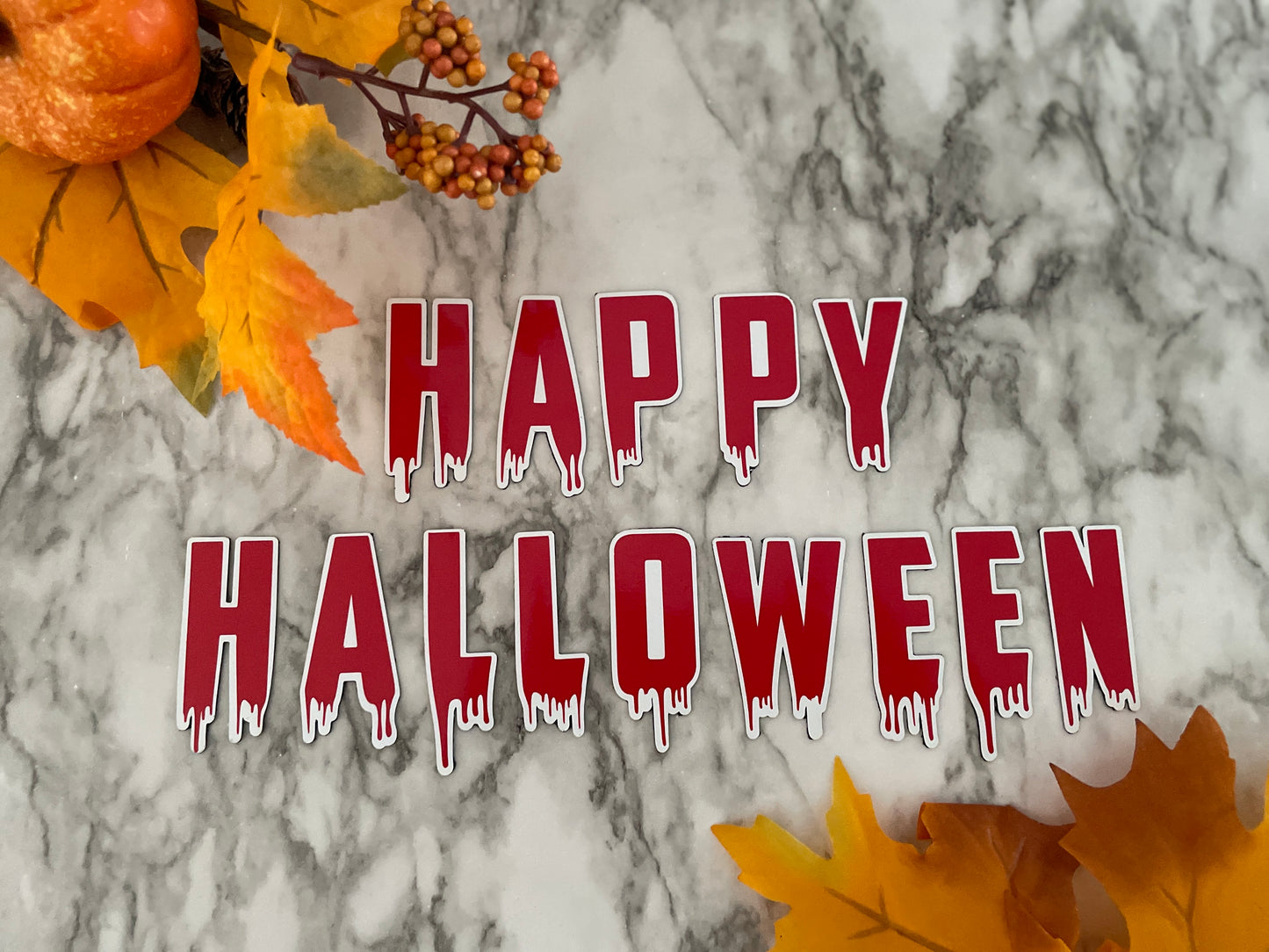 Bloody Happy Halloween Red Fridge Magnets | Reusable decorations image 5