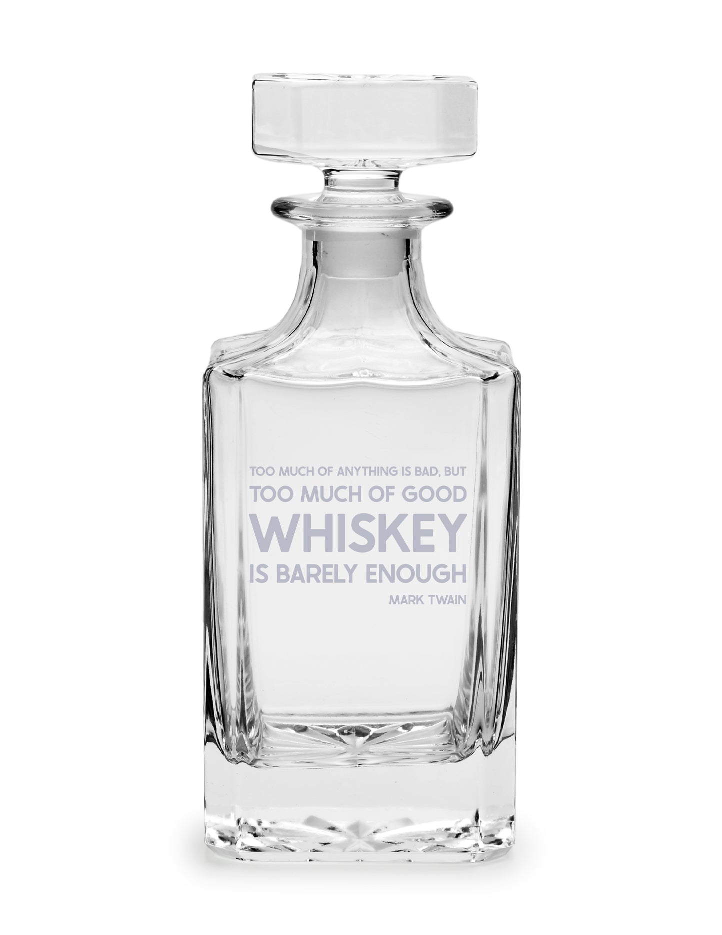 Personalized Etched Glass Whiskey Decanter/ Groomsmen Gift image 6