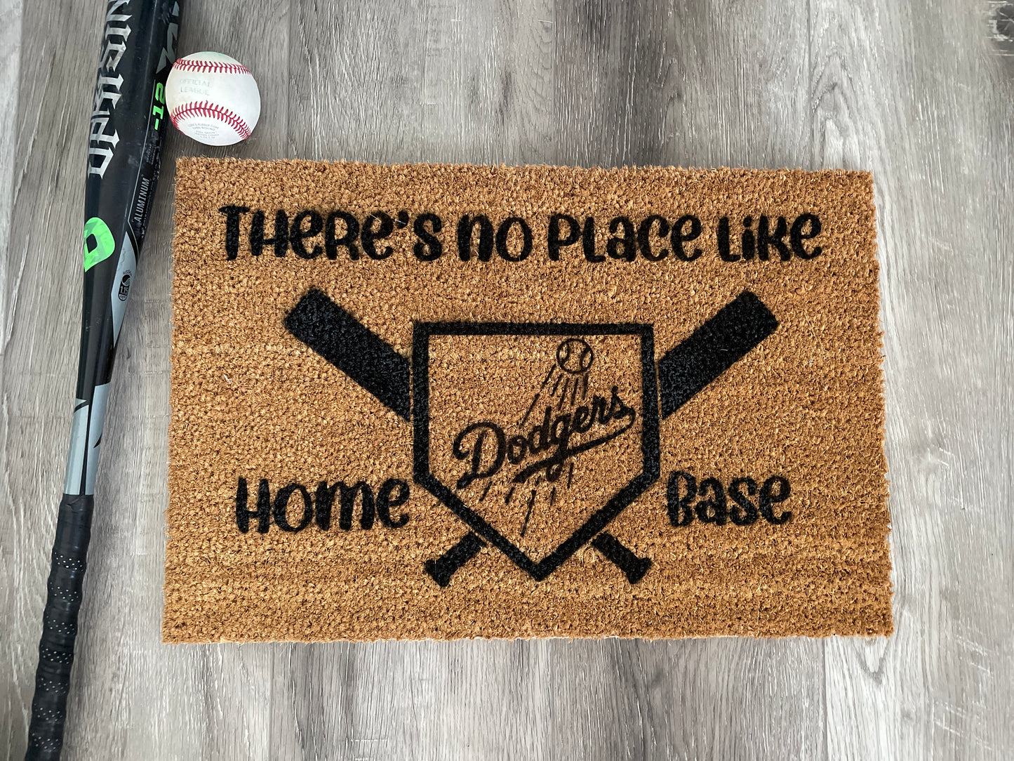 LA Dodgers There's no place like Home Base Doormat image 1