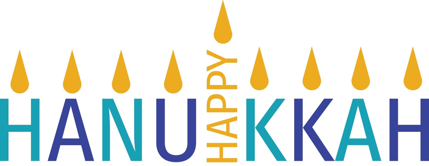 Happy Hanukkah Fridge Magnets, Jewish Holiday Decorations image 3