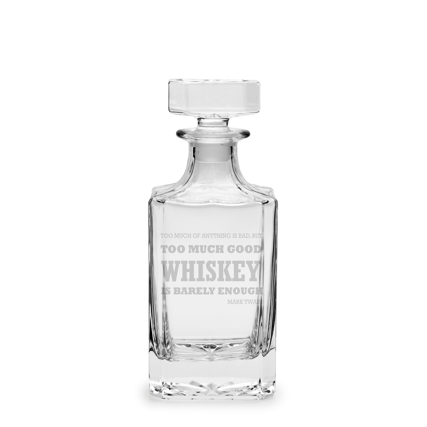 Personalized Etched Glass Whiskey Decanter/ Groomsmen Gift image 10