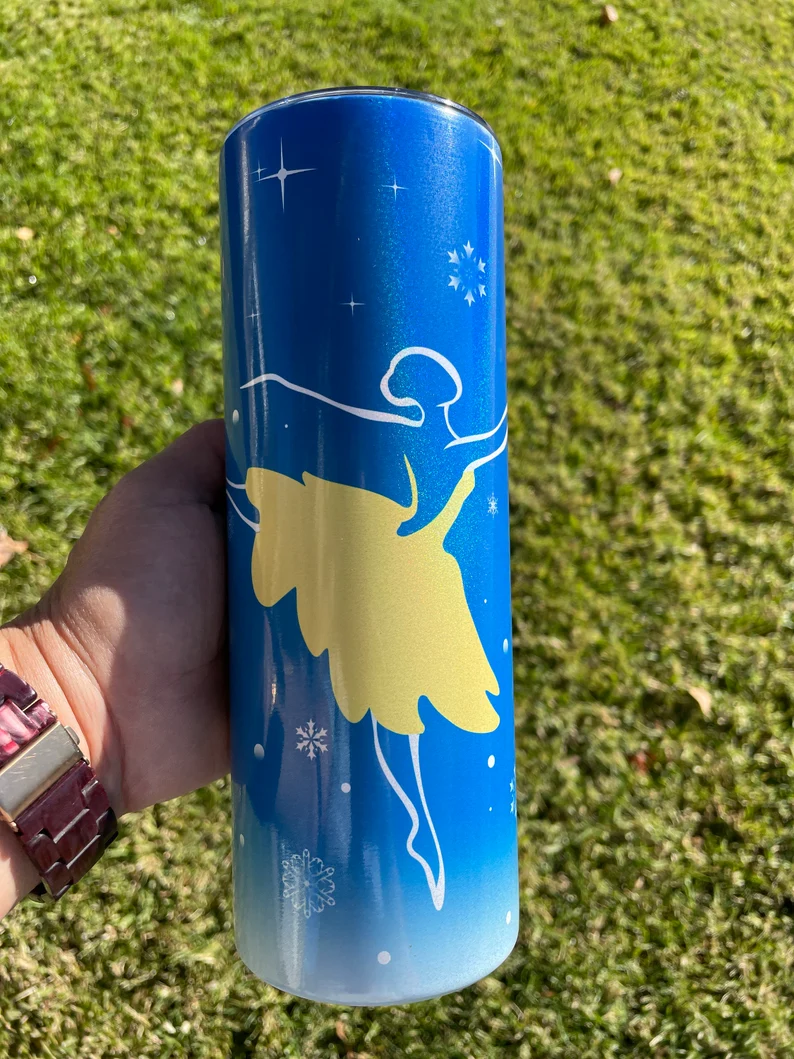 Nutcracker Ballet 20 oz Tumbler | Shimmer | Prince and Ballerina Clara image 3