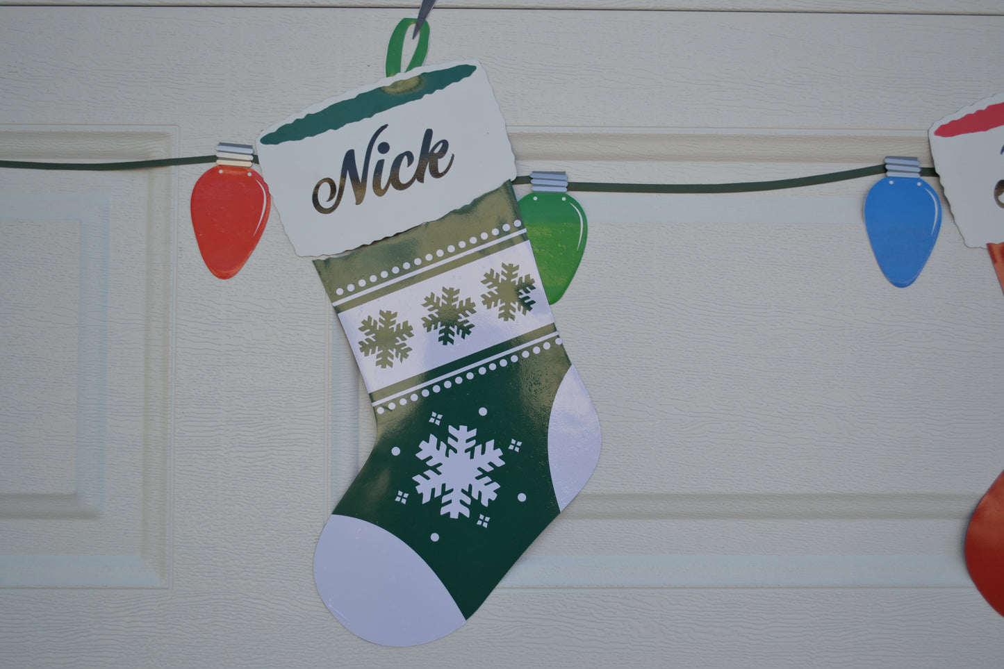 Personalized Christmas Stocking Garage Magnets - Christmas Stockings - Merry Chr image 14