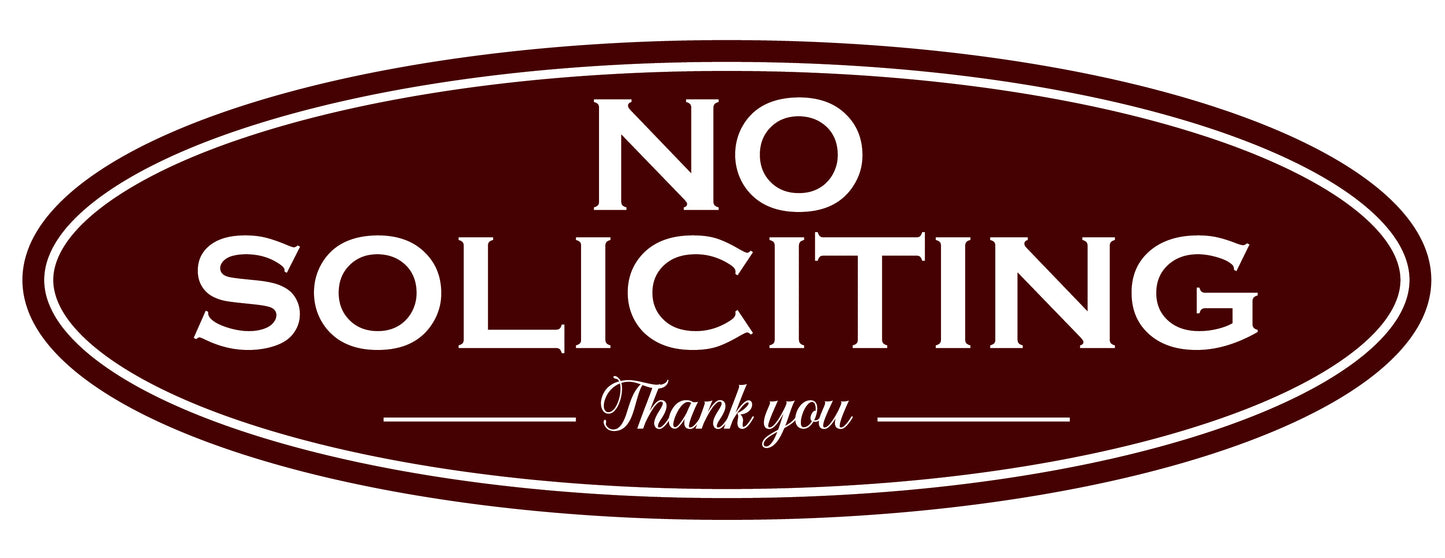 No Soliciting (Magnet or Decal) No Soliciting Decal, Waterproof Outdoor image 9