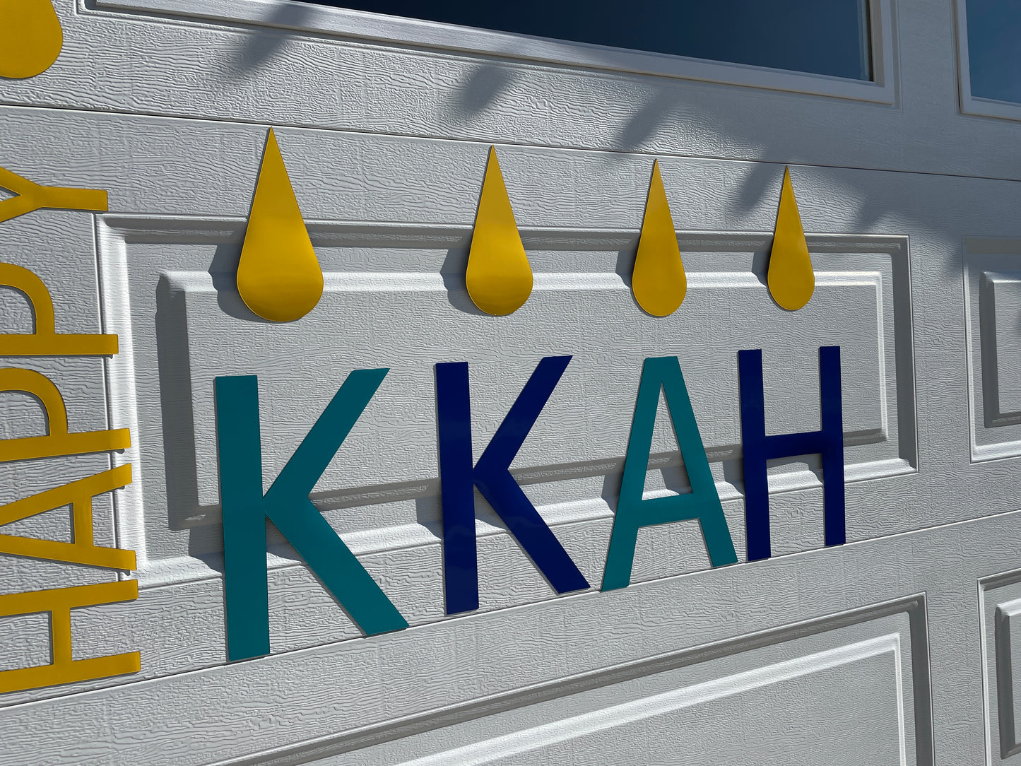 Happy Hanukkah Garage Door Magnets, Jewish Holiday Decorations, Star of David image 4