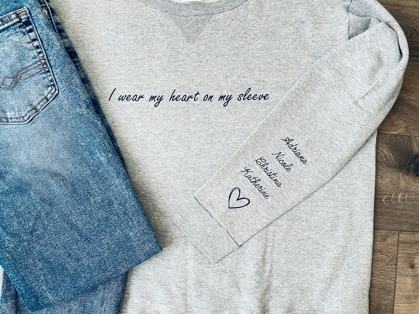 I wear my heart on my sleeve sweatshirt image 7