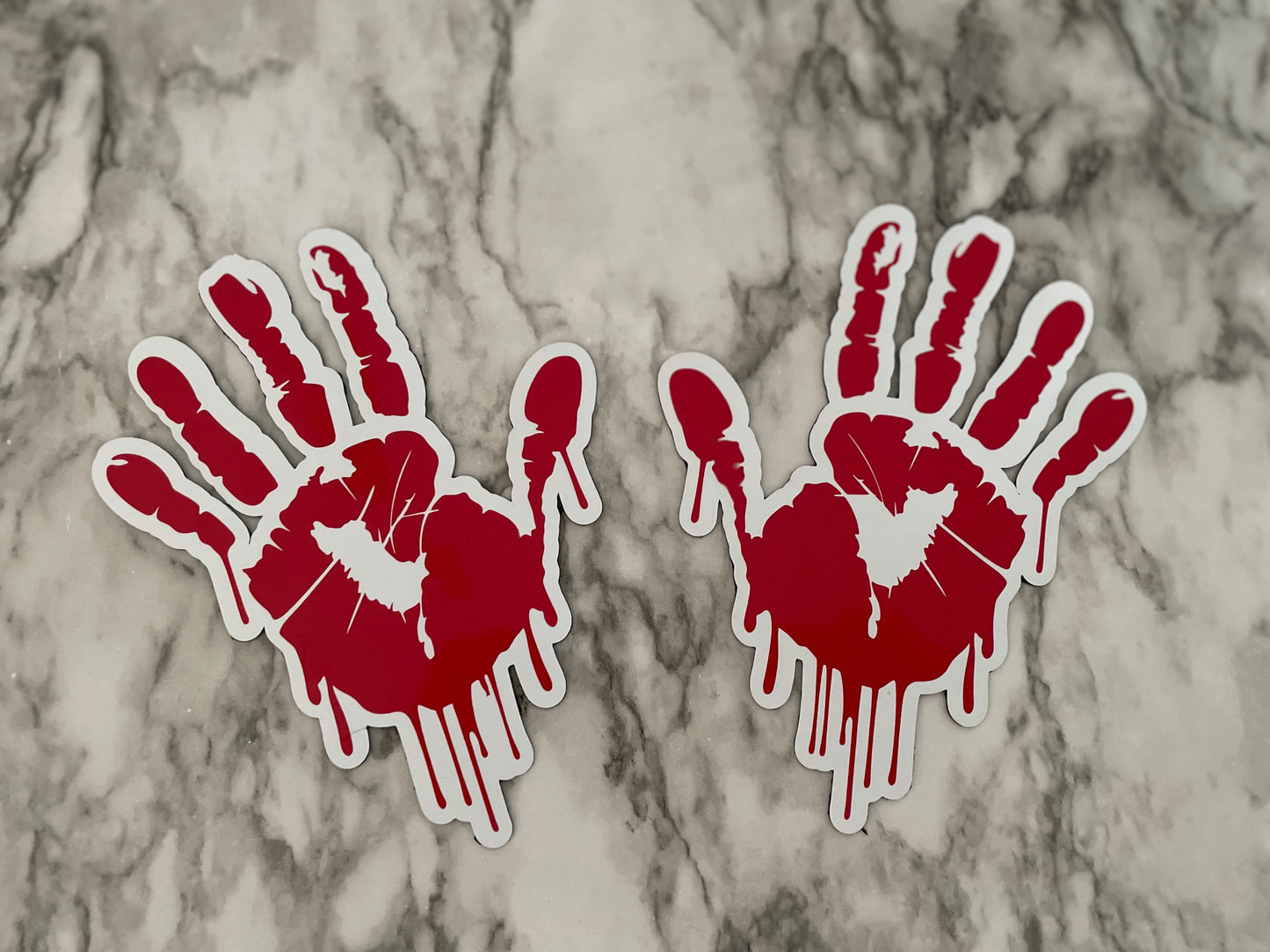 Bloody Happy Halloween Red Fridge Magnets | Reusable decorations image 6