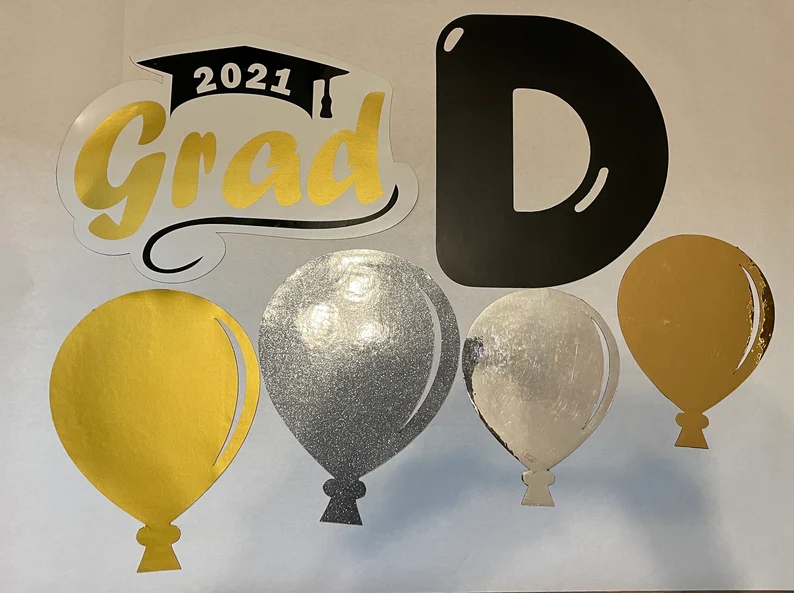 Class of 2022 signs, Reusable Graduation sign, yard signs, garage door decor image 5