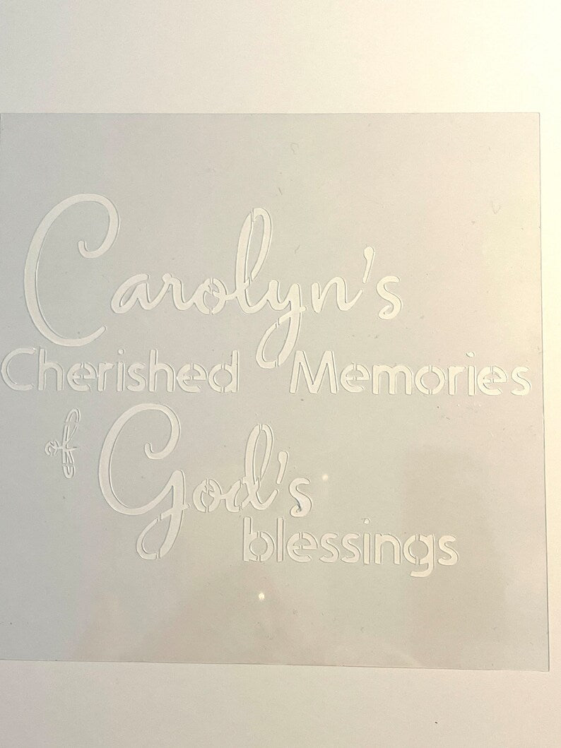 Custom stencils in reusable Mylar - images, text, logos, graphics. Woodworking, image 4