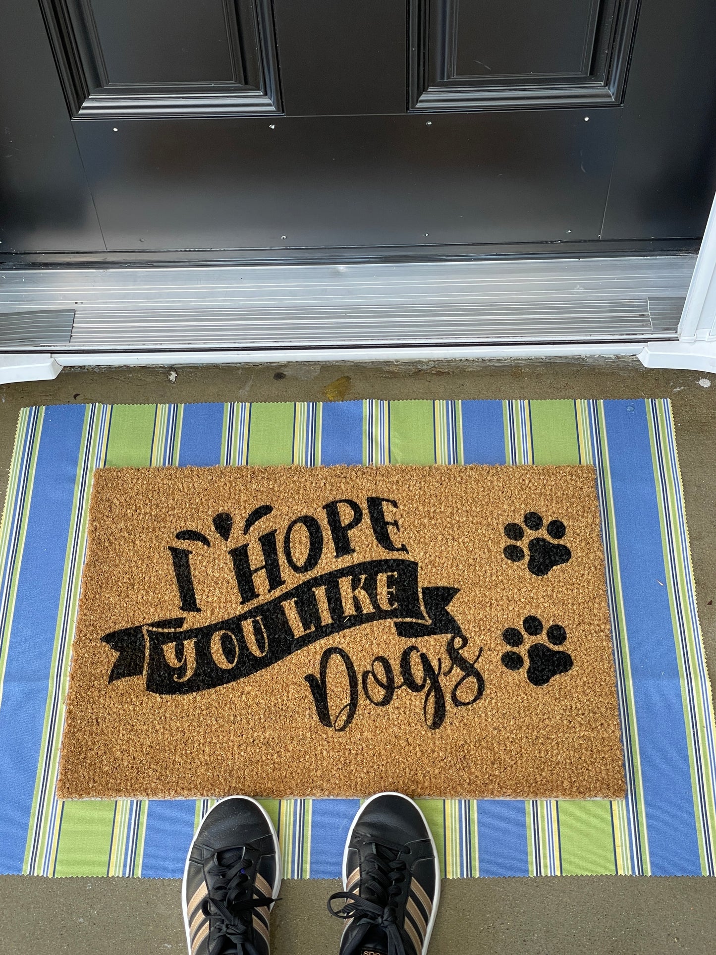 I Hope you Like Dogs Door Mat | Welcome Mat | Funny Door Mat image 3