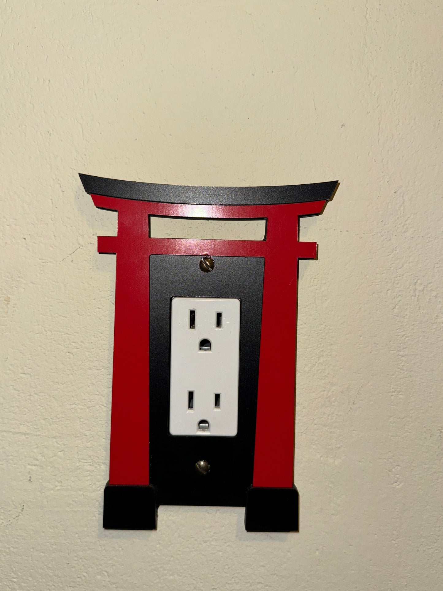 Japanese Torii Gate (Asian Temple icon, Japan design) Wood Cover Plate for Light image 9