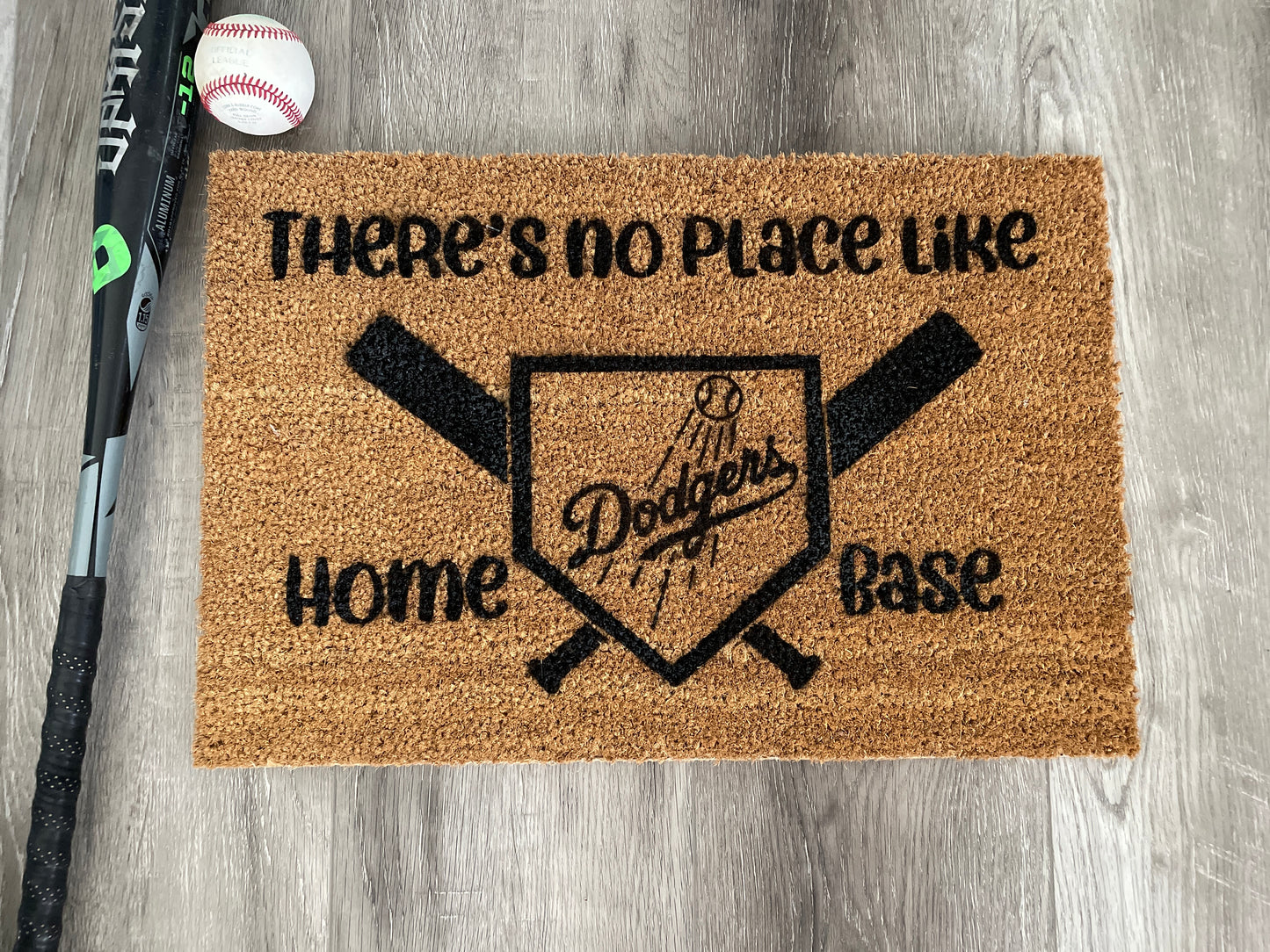 LA Dodgers There's no place like Home Base Doormat image 3