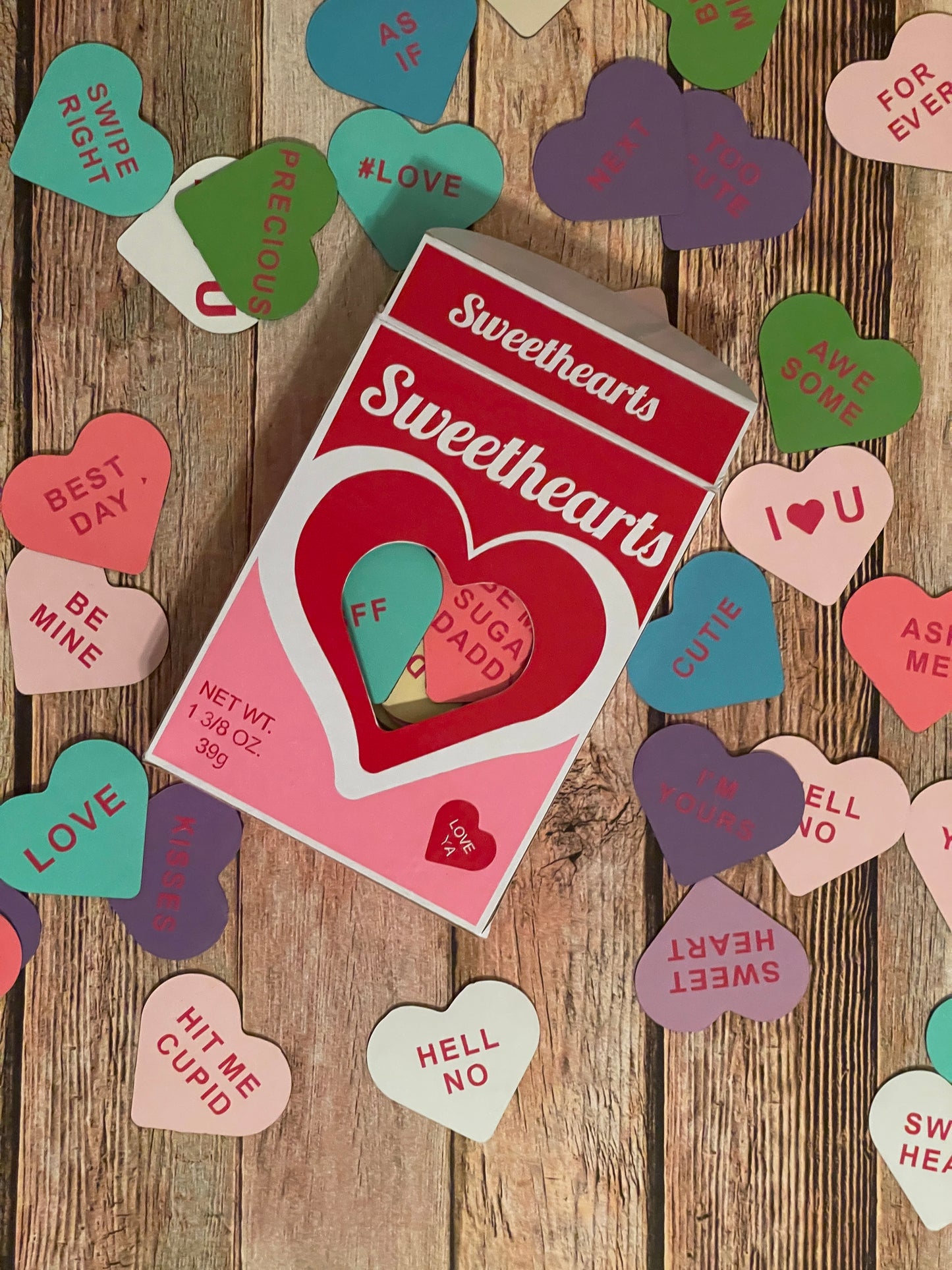 Personalized Fridge Magnets Conversation Candy Hearts | SweetHeart Magnets image 1