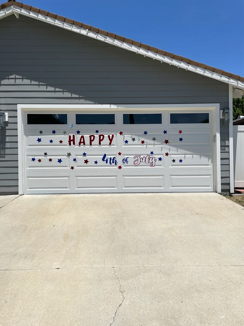 Fourth of July Sign | Reusable Independence Day Sign | Red White and Blue sign image 6