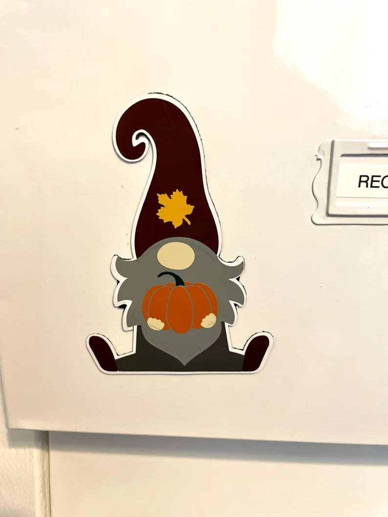 Gnome Decorations | Fall Magnet | Fall Magnet | Gnome Magnet image 4