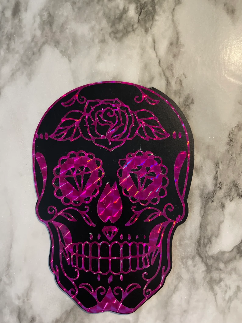 Sugar Skull Day of the Dead Magnets | Halloween Skull Magnets image 9