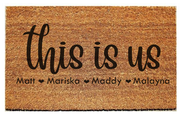 This is Us -front door mat image 1