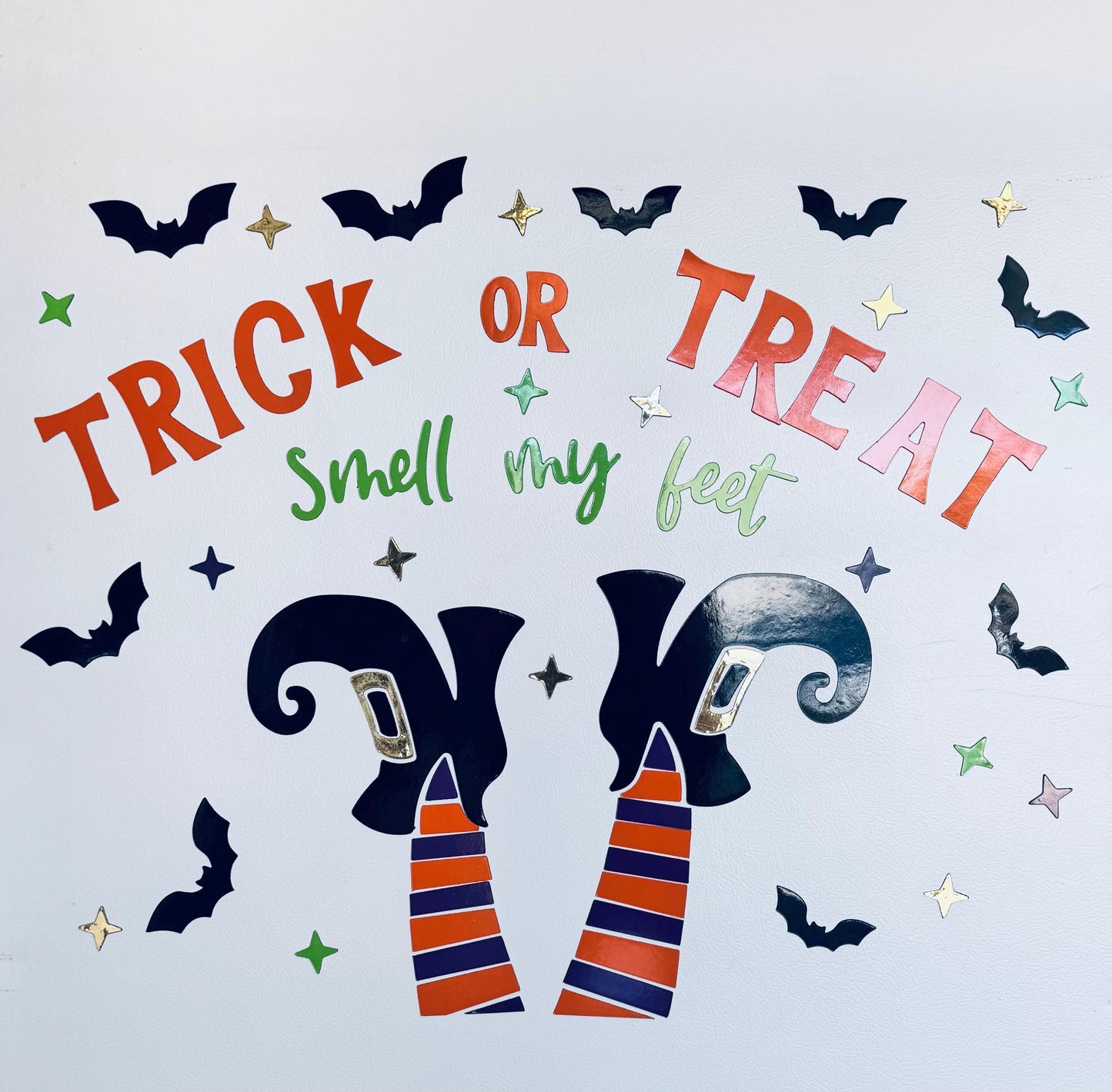Halloween Witch Legs Cruise Cabin Magnet | Trick or Treat Smell My Feet Door Decor