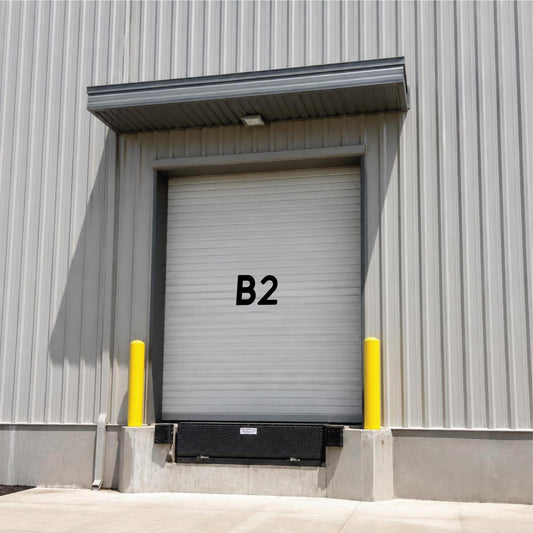 Heavy duty magnetic warehouse numbers for dock doors