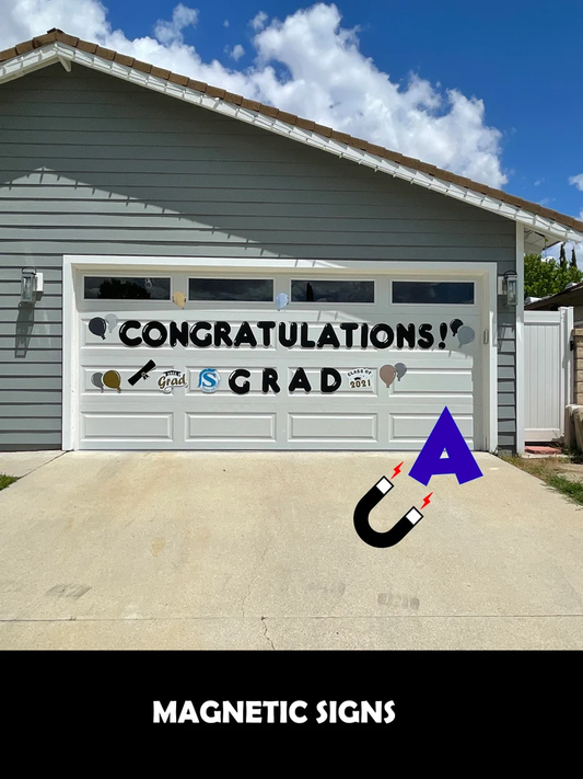 Class of 2022 signs, Reusable Graduation sign, yard signs, garage door decor image 0