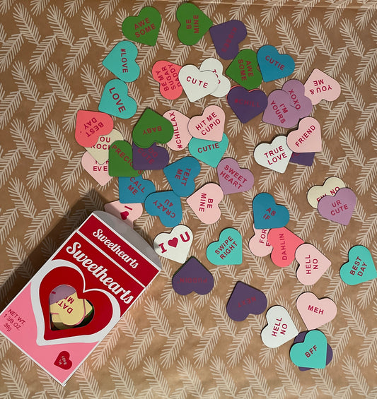 Personalized Fridge Magnets Conversation Candy Hearts | SweetHeart Magnets image 0