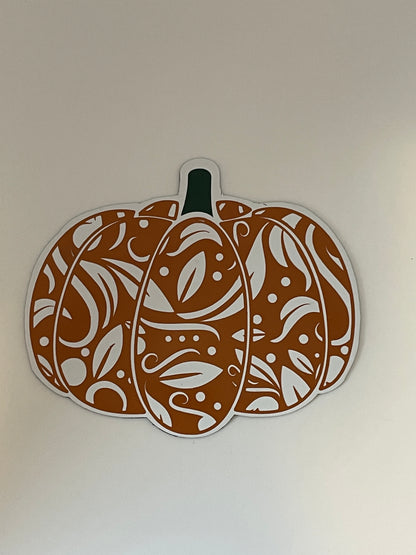 Pumpkin lace Magnets | Cutout Pumpkin Magnets | Halloween Decoration image 3
