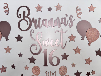 Personalized Sweet 16 Cruise Door Magnet, Birthday Cabin Decor