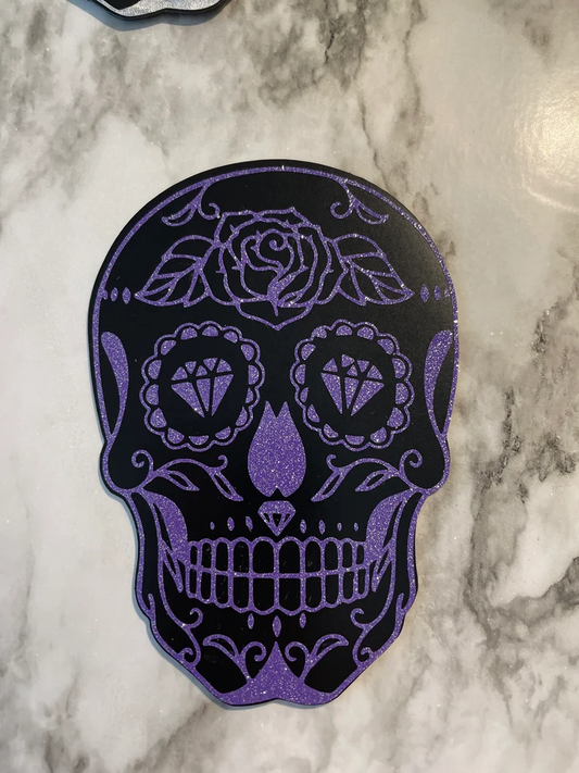Sugar Skull Day of the Dead Magnets | Halloween Skull Magnets image 0