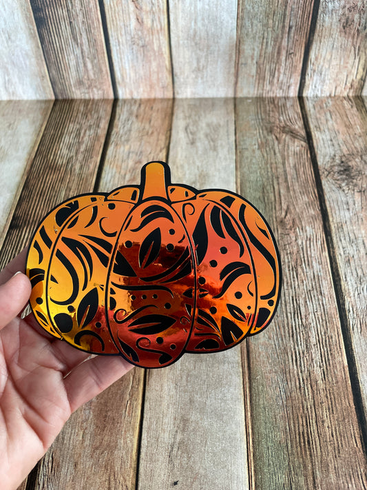 Pumpkin lace Magnets | Cutout Pumpkin Magnets | Halloween Decoration image 0