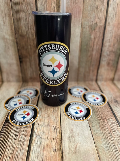 Pittsburgh Steelers Tumbler | National Football League | Personalized Tumbler image 3