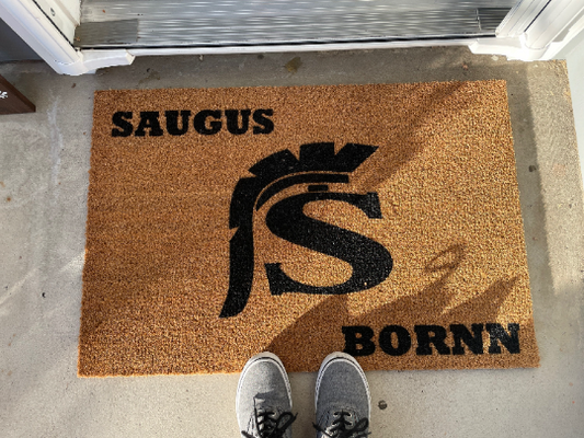 PERSONALIZED Saugus High School Door Mat | Welcome Mat image 0