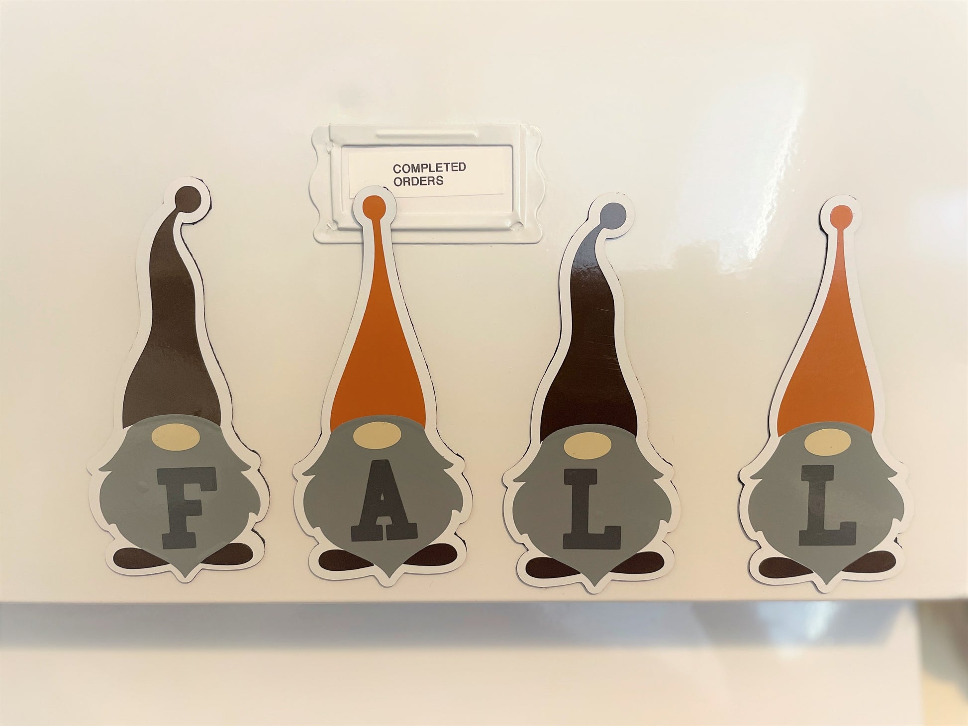 Gnomes Fall Word Magnets Set of 4 | Fall Decorations | Fall Magnets image 3
