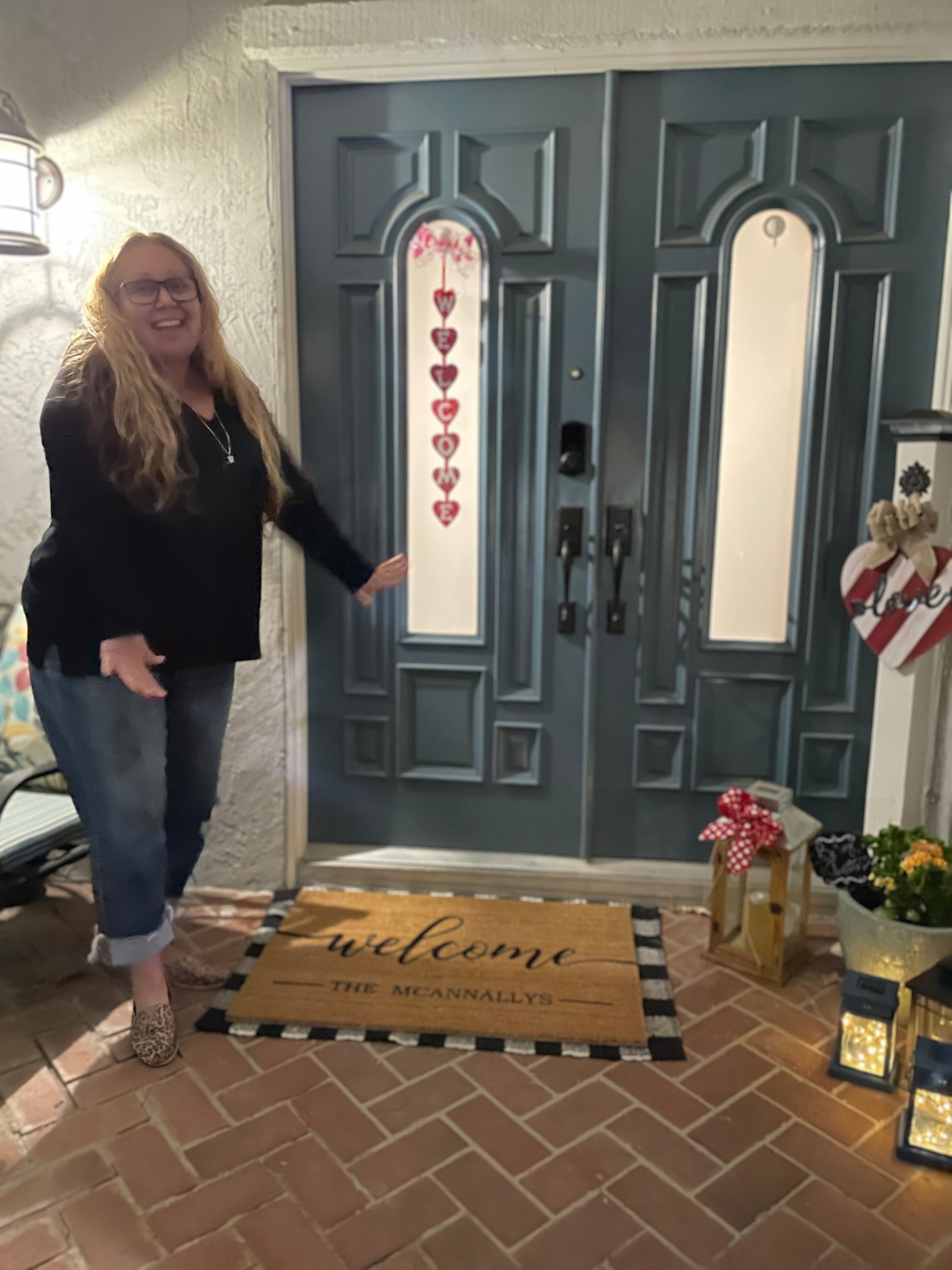 PERSONALIZED Large Family Door mat | Outdoor Home Decor | Family Door mat image 2