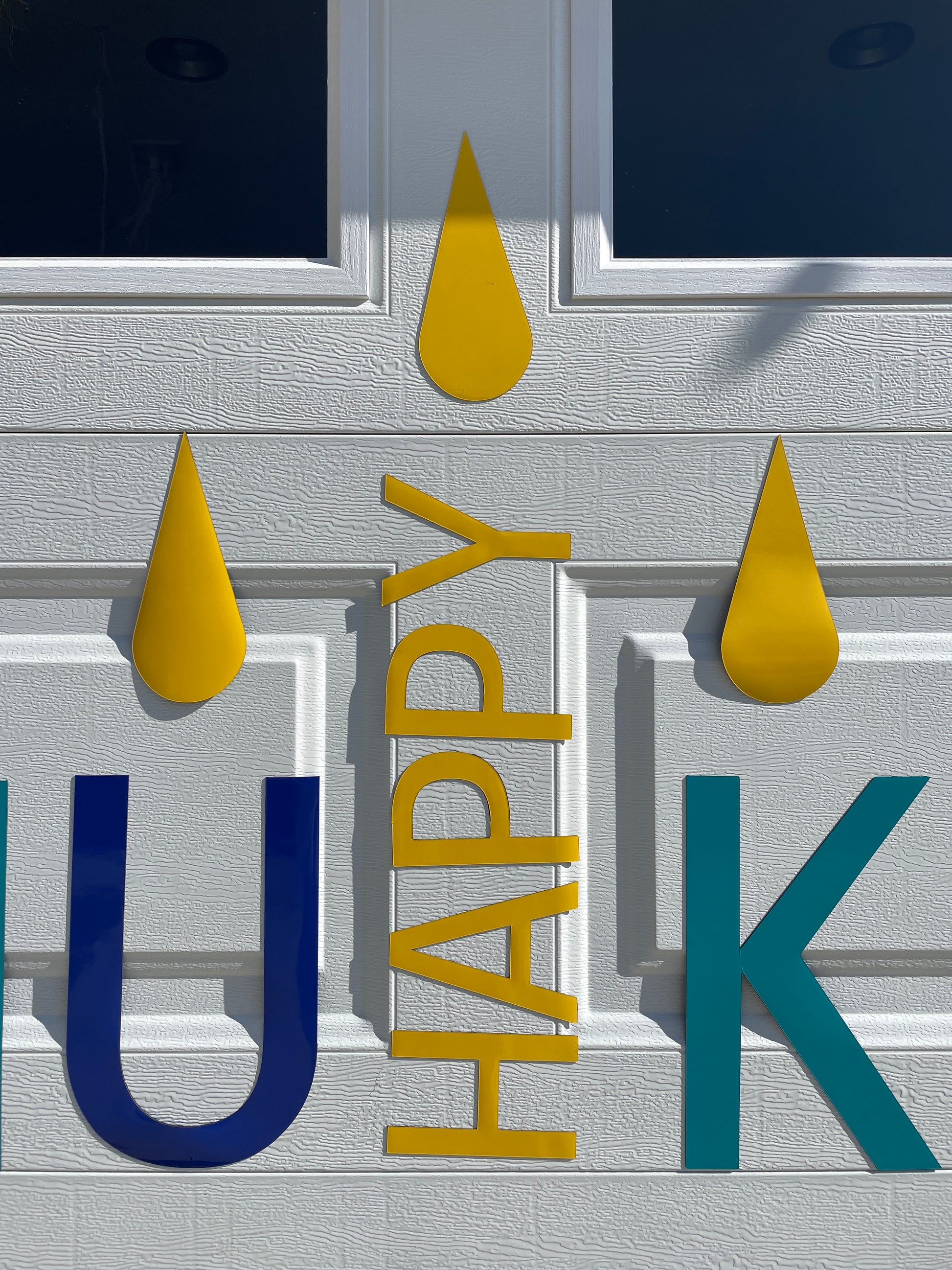 Happy Hanukkah Garage Door Magnets, Jewish Holiday Decorations, Star of David image 8