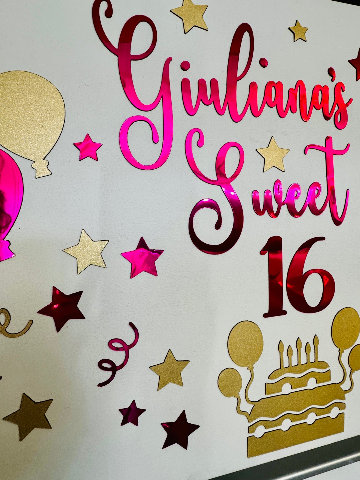 Personalized Sweet 16 Cruise Door Magnet, Birthday Cabin Decor